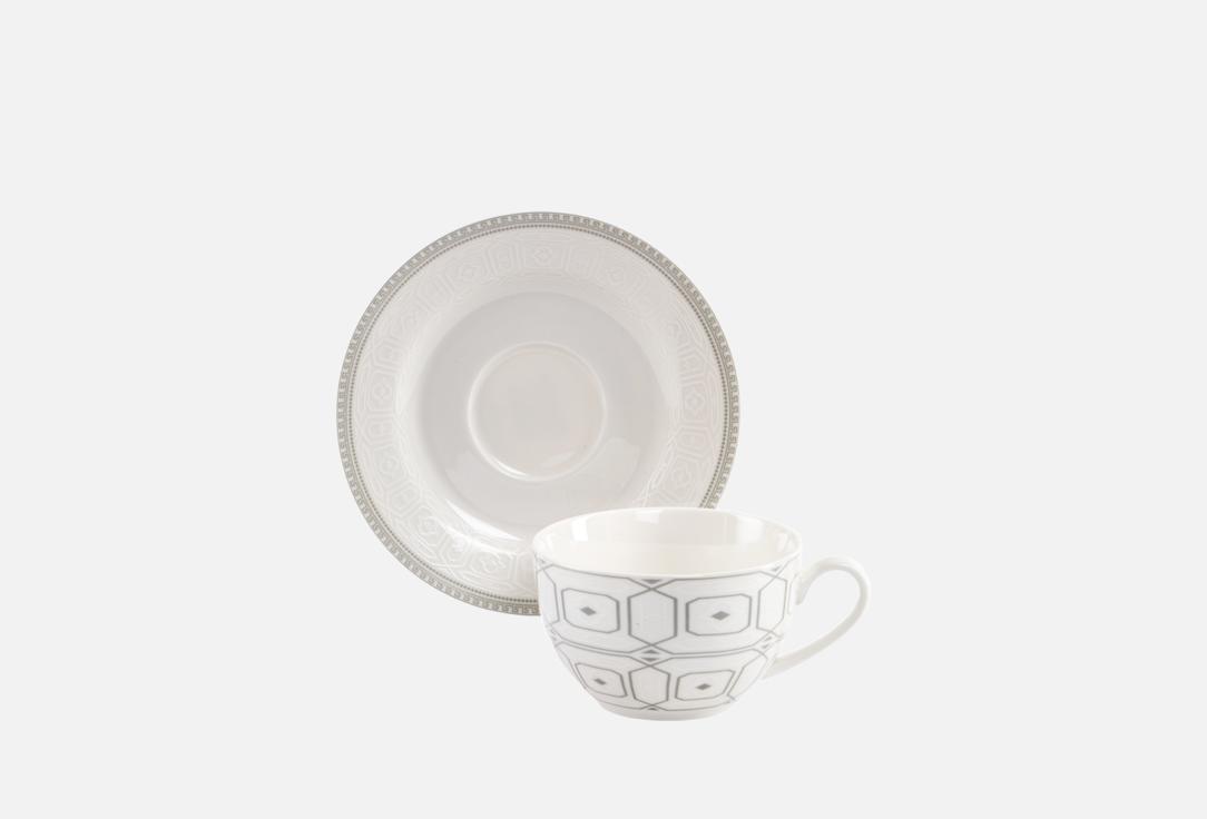 Изображение товара Элегантная фарфоровая чайная пара FIORETTA ALEKSANDRIA 220 мл