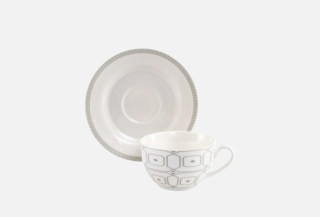 Изображение товара Элегантная фарфоровая чайная пара FIORETTA ALEKSANDRIA 220 мл