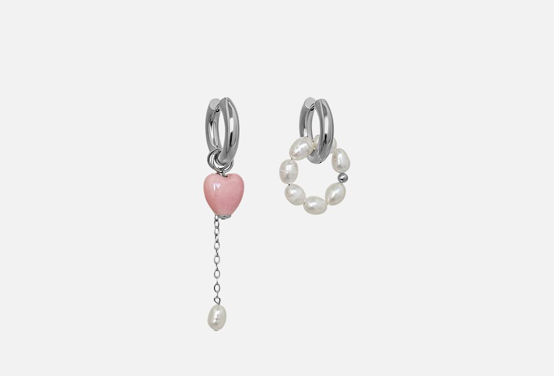 

Серьги PINKCODE, Elise pink silver 2 шт
