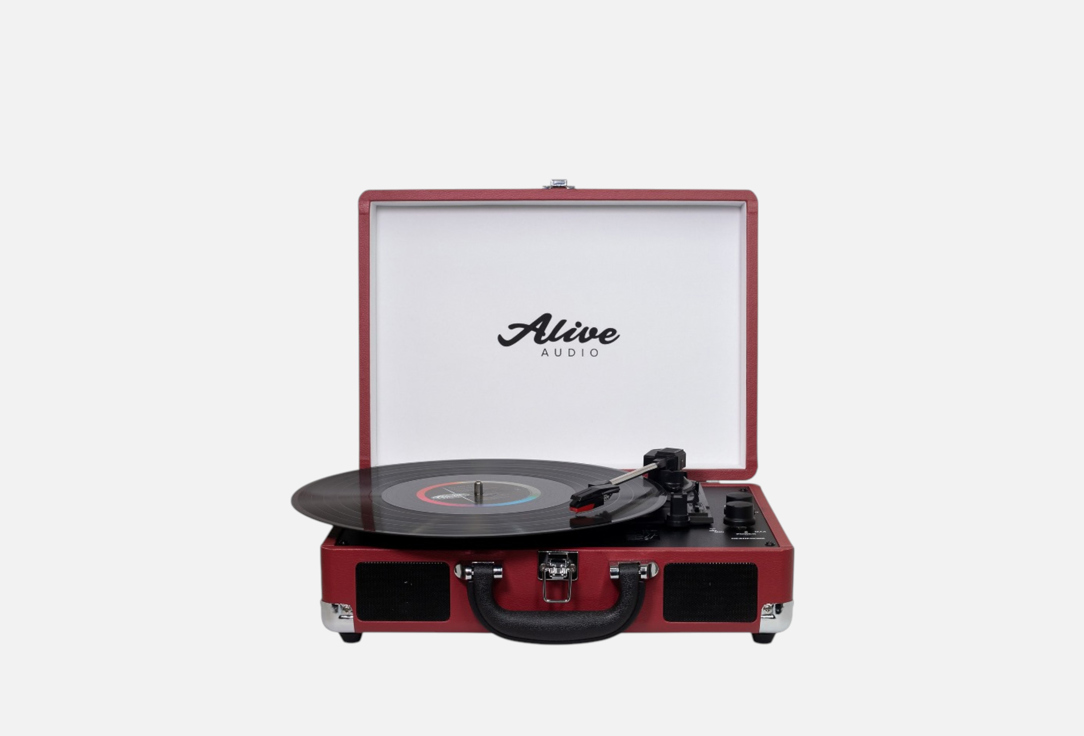 Изображение товара Виниловый проигрыватель Alive Audio GLAM Cherry с Bluetooth и тремя скоростями
