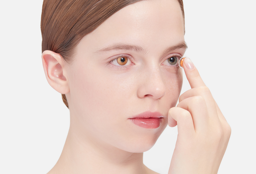 Изображение товара Цветные контактные линзы ZUMMY mimi Sunny желтые 14.2 мм без диоптрий для творчества и повседневног