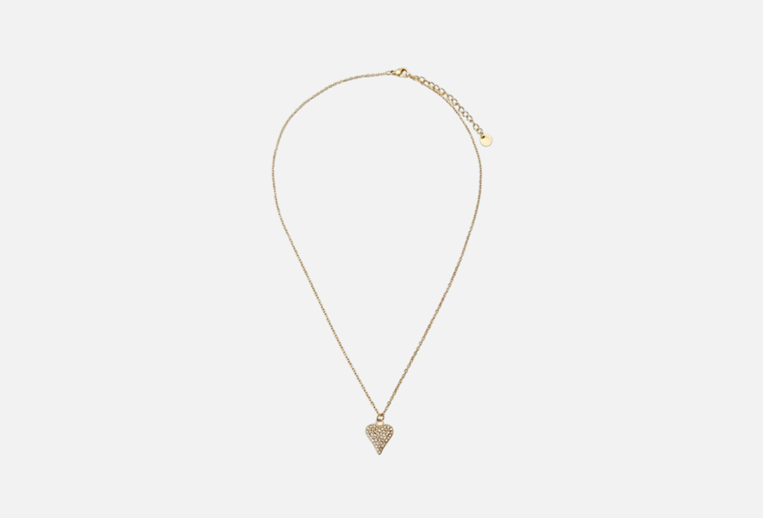 Изображение товара Колье NATACO Gold Heart украшенное стеклом для женщин 40 см