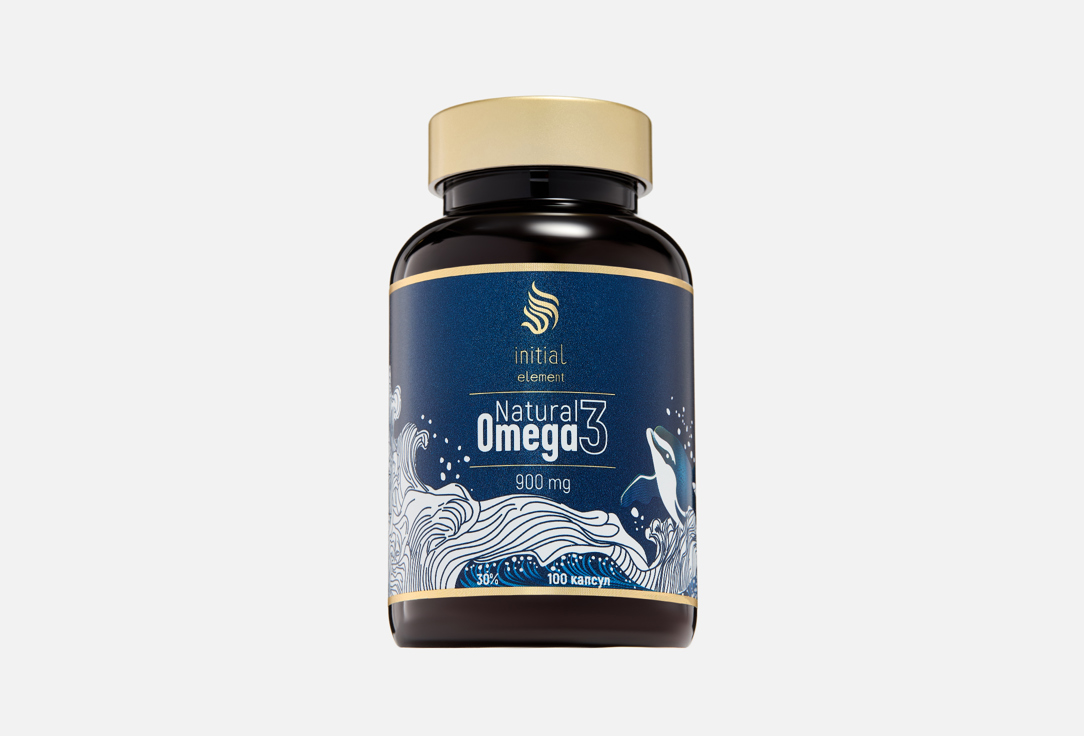 омега-3 INITIAL ELEMENT Natural 900 мг в капсулах 100 шт