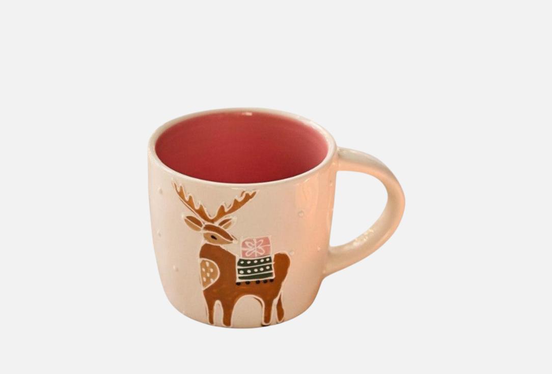 

Кружка ROOMI, Принт, Олени с подарками 1 шт