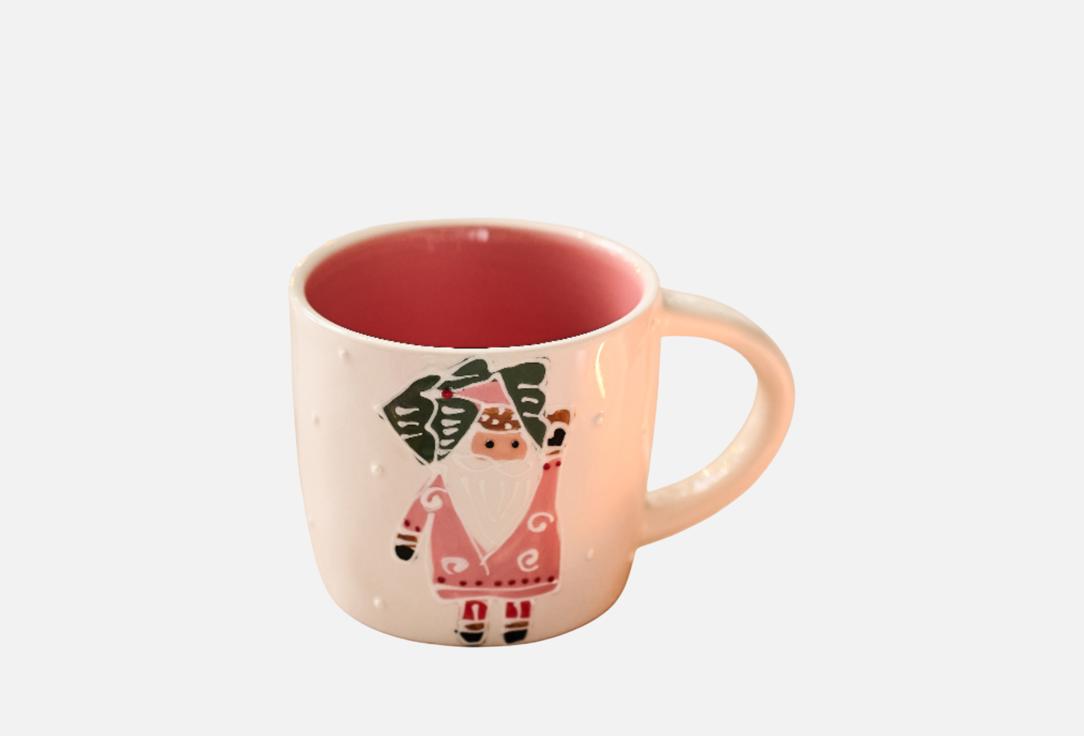 

Кружка ROOMI, Принт, Санта с ёлкой 1 шт