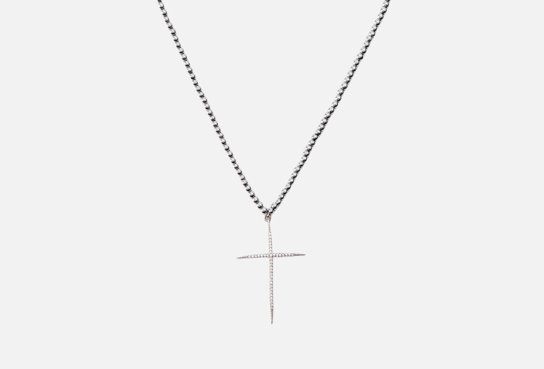 Изображение товара Колье из гематита с крестом Mr&Mrs Wolf для женщин 38+5 см