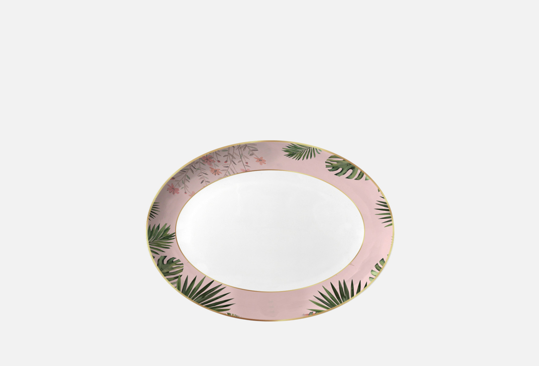 Изображение товара Закусочная тарелка средняя First Lady Elena Зачарованный лес 23,5 см фарфор