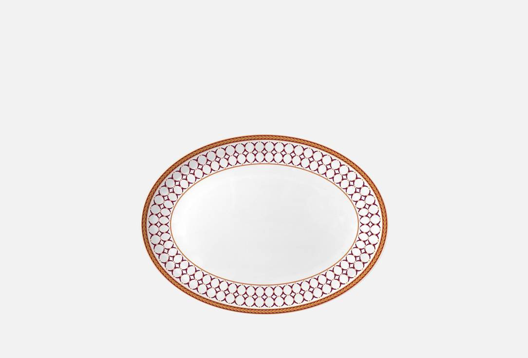 Изображение товара Закусочная тарелка средняя First Lady Elena Королевская Бургундия 23,5 см