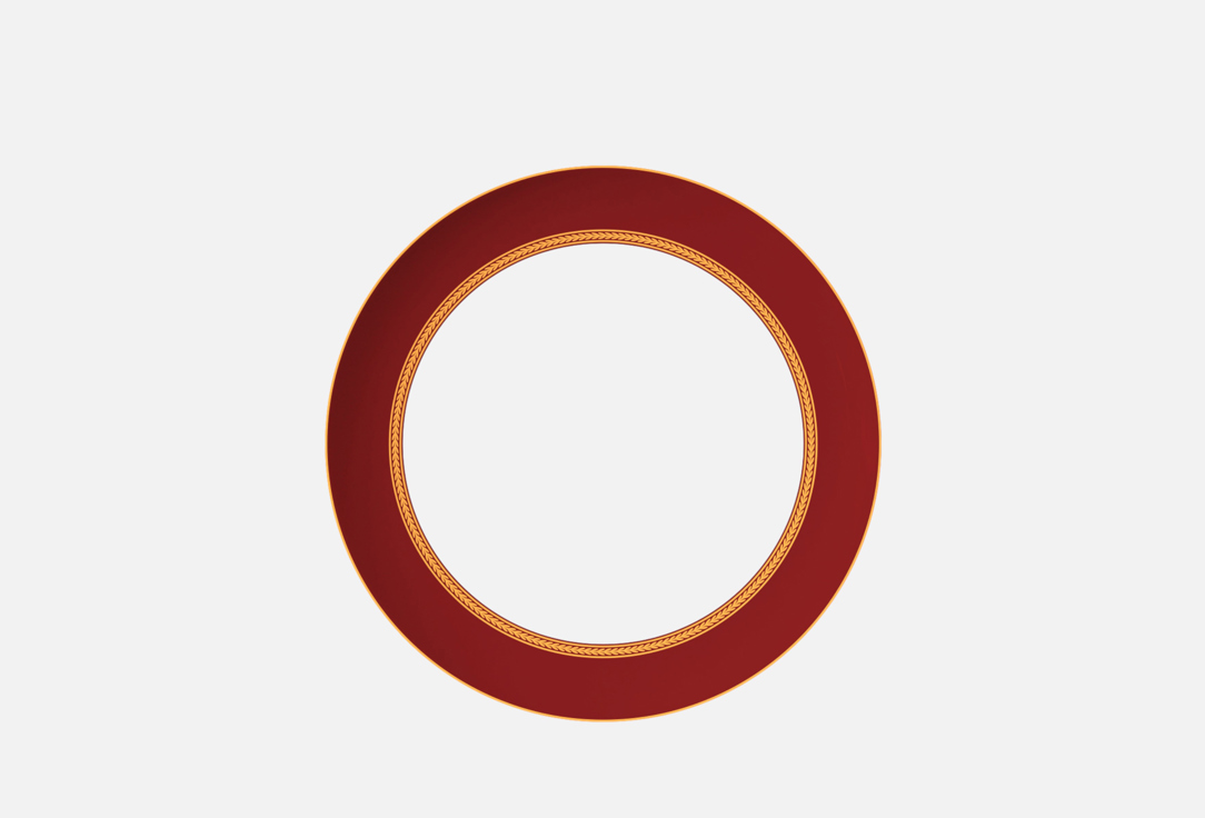 Изображение товара Закусочная тарелка First Lady Elena Королевская Бургундия 20,5 см из костяного фарфора