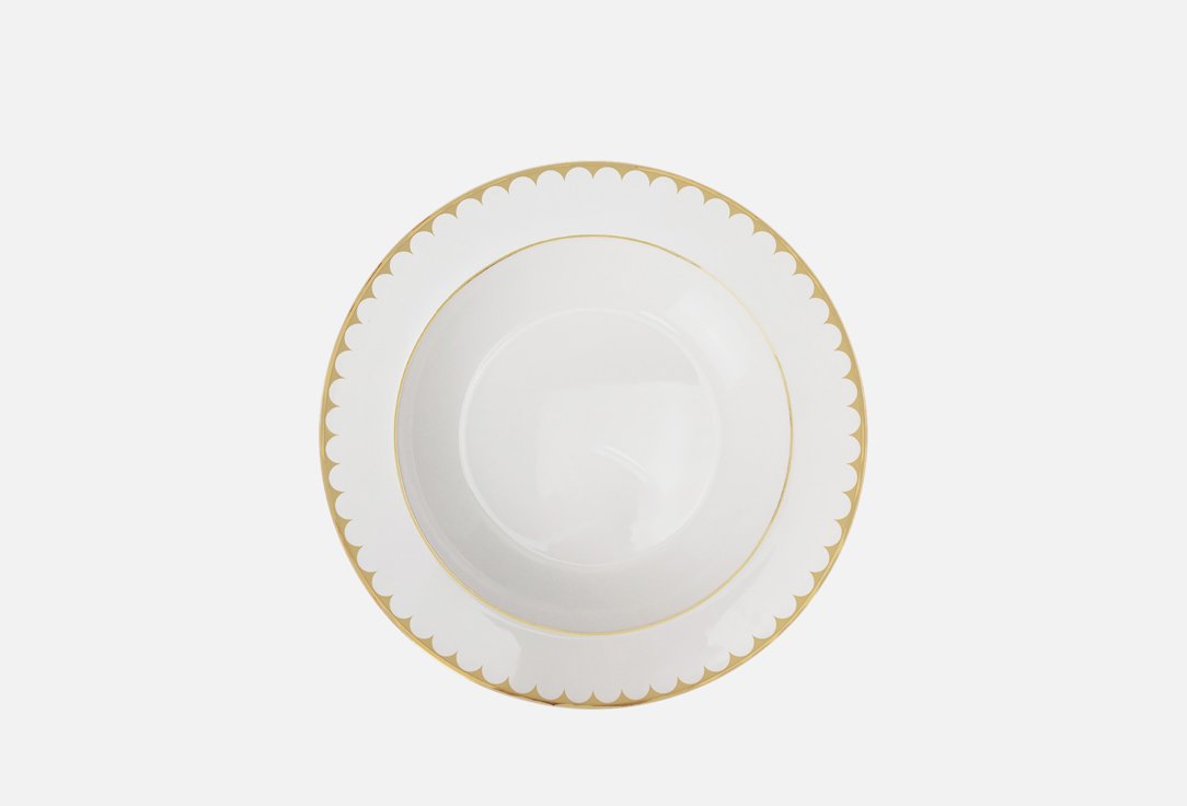 Изображение товара Тарелка суповая First Lady Elena Свет шампань, 21 см