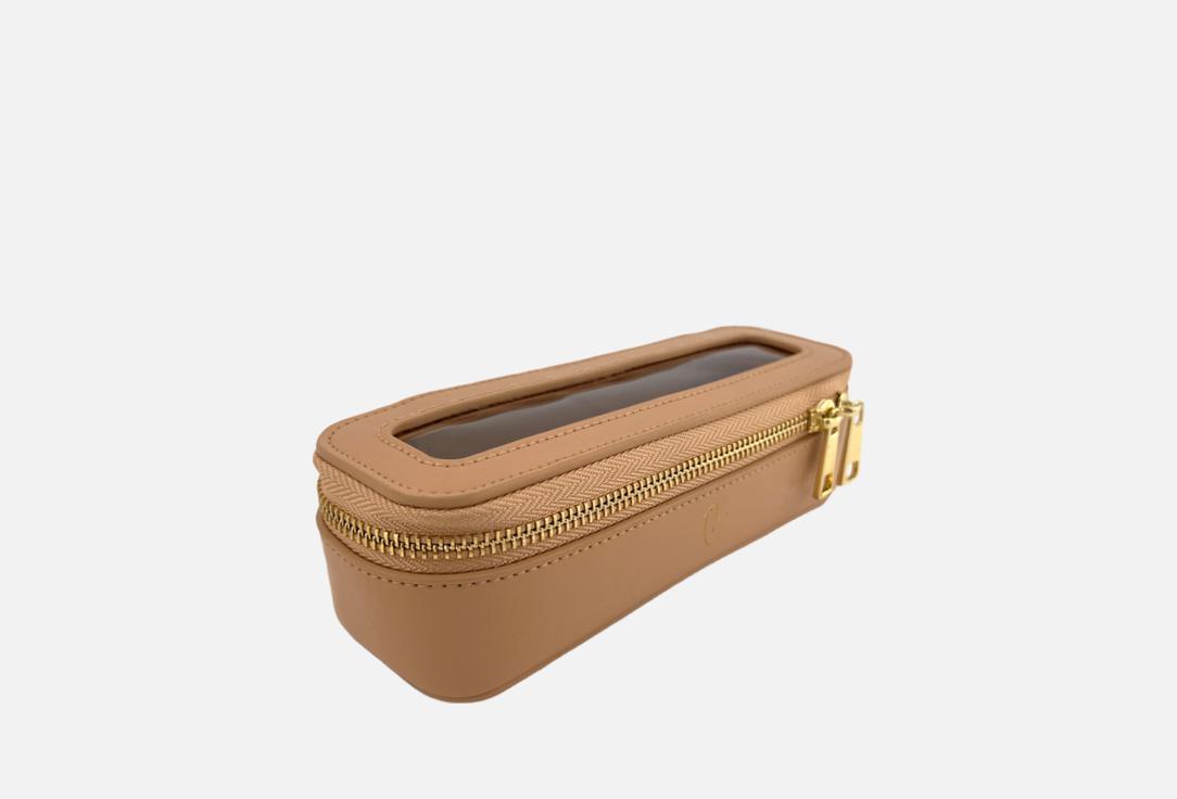 Изображение товара Кожаная косметичка Vsebeloe прозрачная натуральная кожа, размер 19х6х6 см