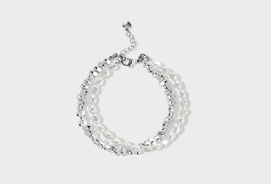 Изображение товара Женский браслет LACHI из гематита и искусственного жемчуга ручная работа стильный аксессуар