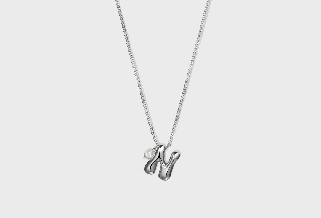 Изображение товара Женская подвеска LACHI с буквой N и искусственным жемчугом 72 см