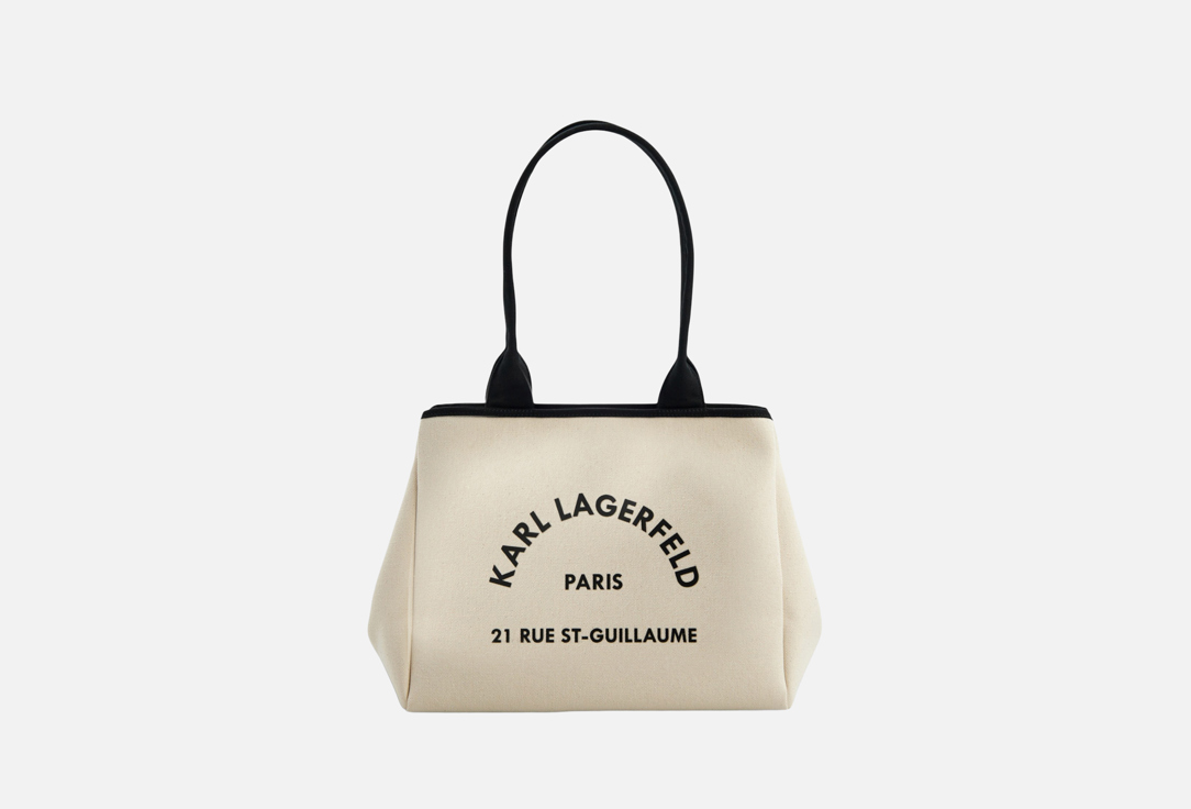 Изображение товара Стильная сумка кросс-боди Karl Lagerfeld TRAPEZE из хлопка для женщин