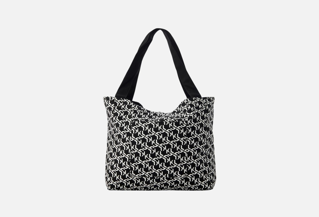 Изображение товара Стильная сумка-шопер Karl Lagerfeld EW REVERSIBLE MONO из хлопка для женщин