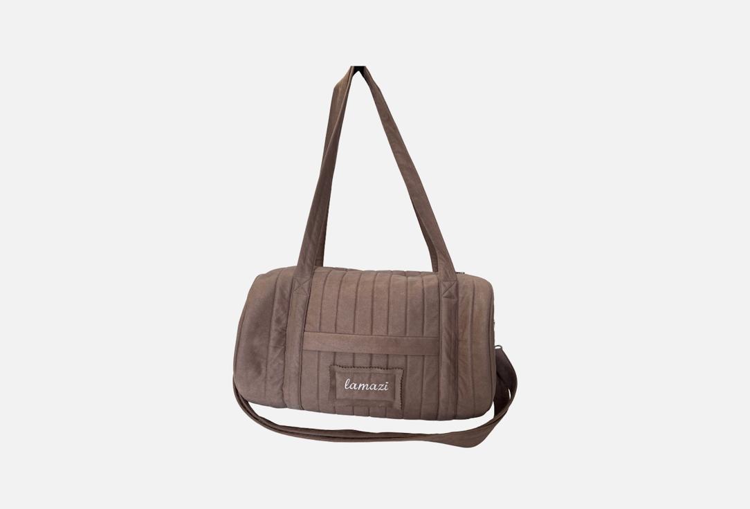 Изображение товара Спортивная сумка LAMAZI big из искусственной замши с водоотталкивающей внутренней отделкой