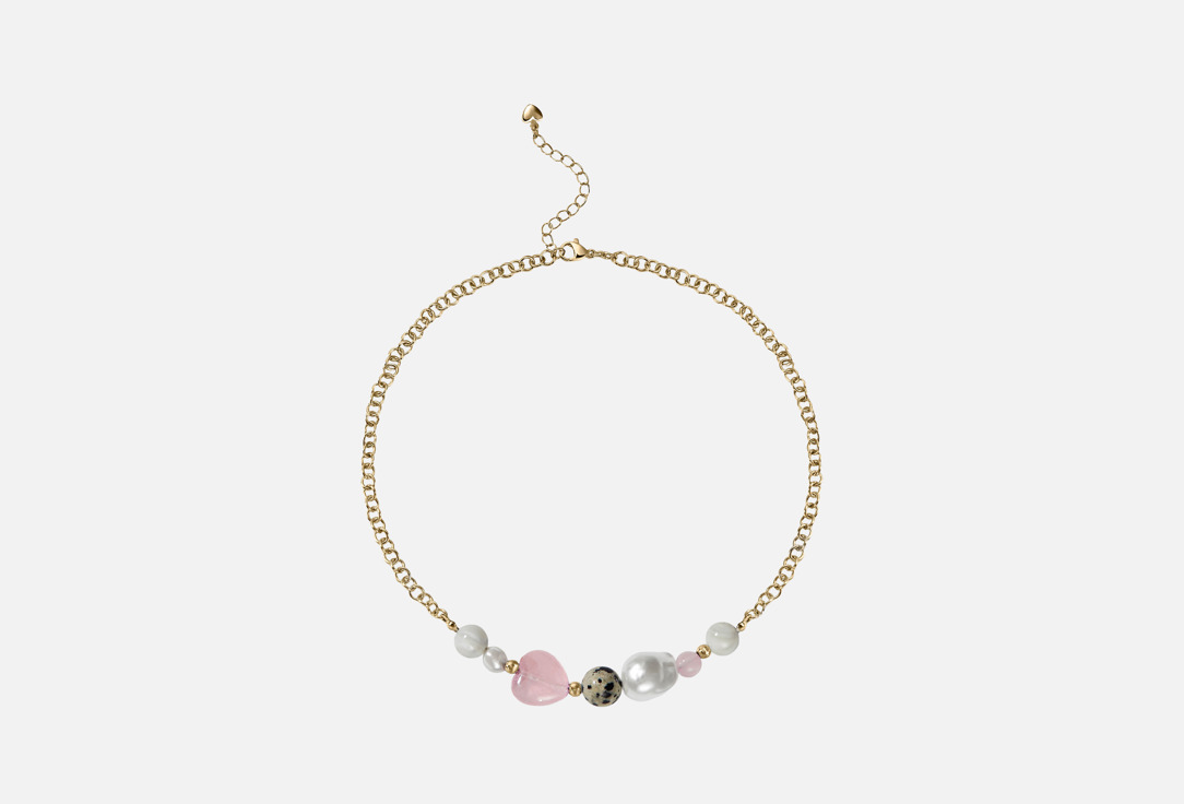 Изображение товара Подвеска LACHI розовый кварц сердце женское украшение натуральный камень