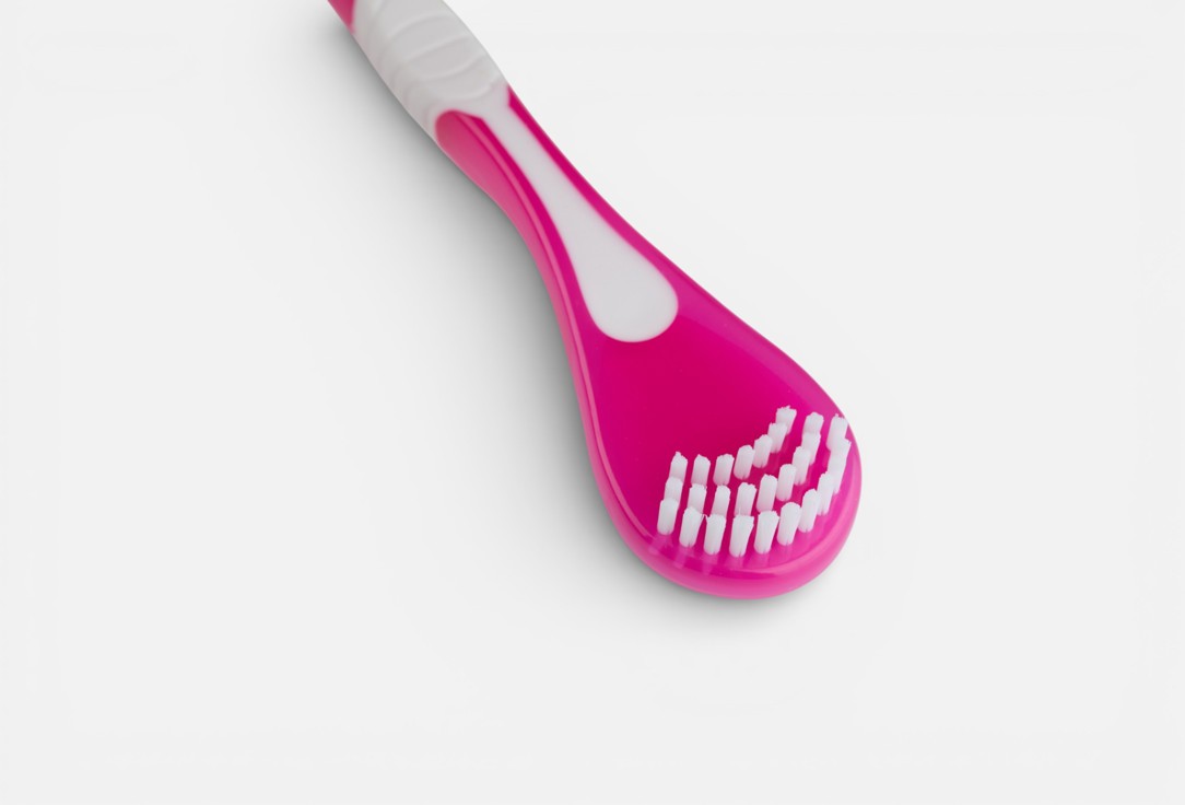 

Скребок для языка MERLINEDENT, Розовый, Двухсторонний 1 шт