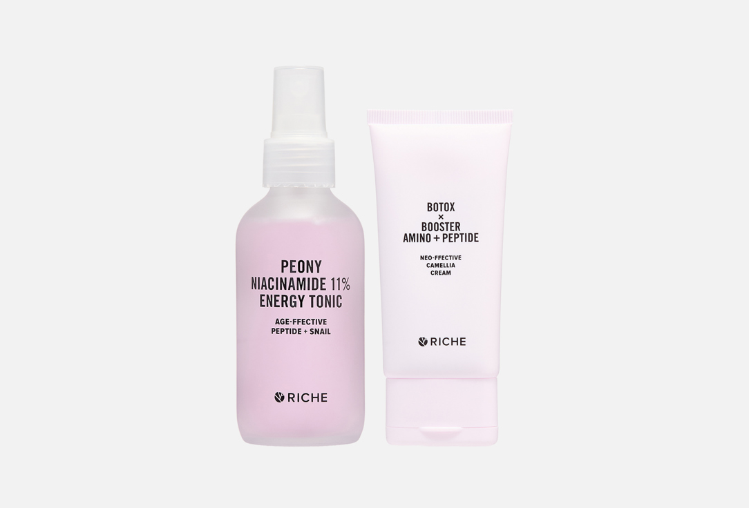 

Омолаживающий набор для ухода за кожей лица RICHE, Amino + peptide 2 шт