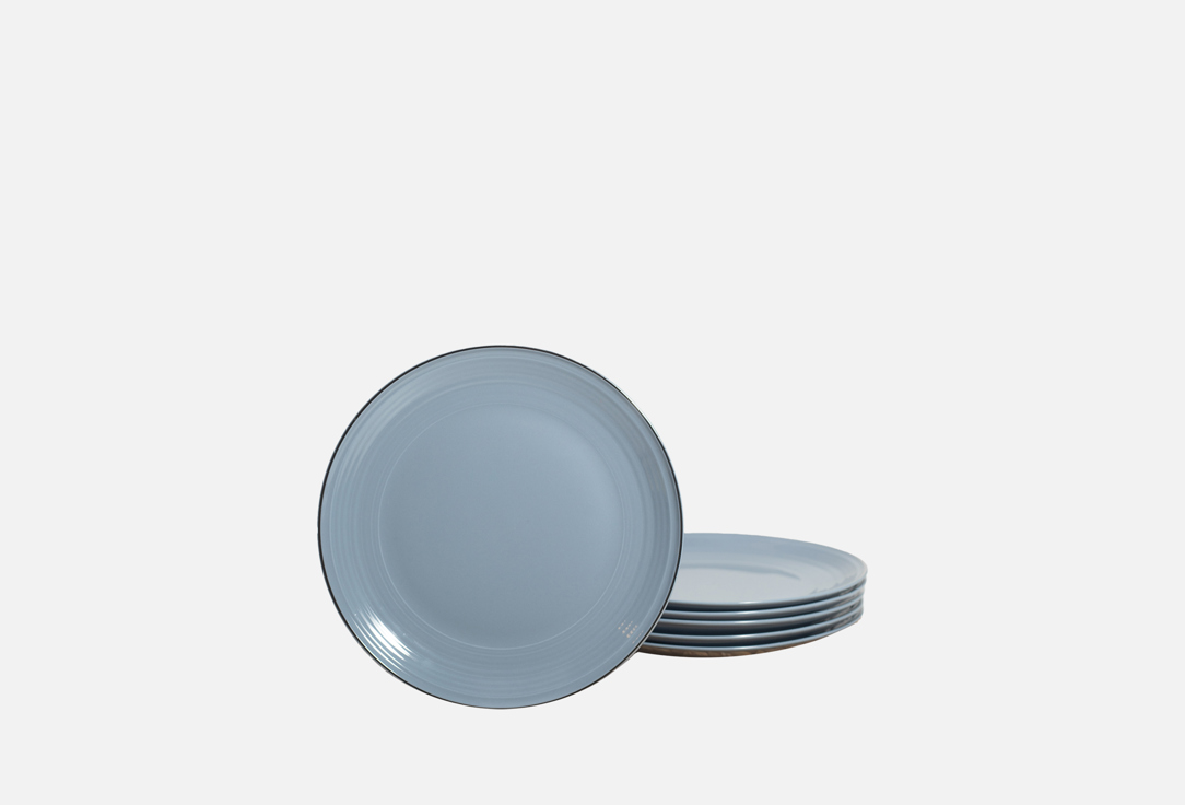 

Набор тарелок десертных FIORETTA, Голубой, FIESTA, дымчато-голубой, 21 см 21 см