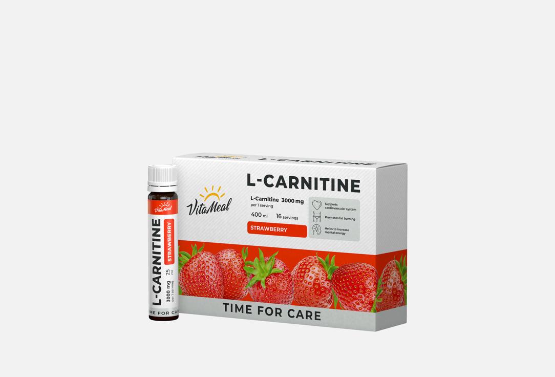 Изображение товара l-карнитин VitaMeal 3000 мг со вкусом клубники в шотах