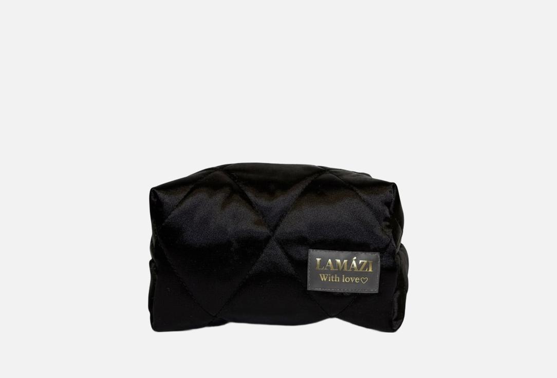 Изображение товара Стильная мини-косметичка из атласа LAMAZI для путешествий и хранения