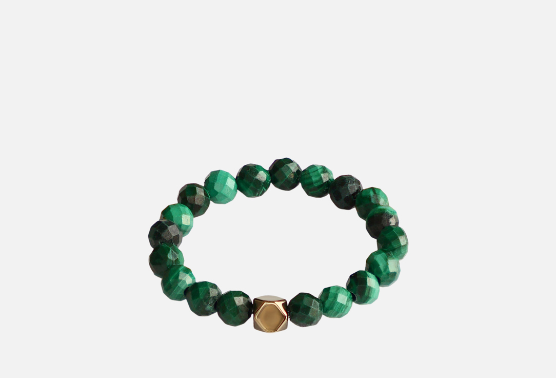 Изображение товара Эластичное кольцо LITTLE MYSTERY с малахитом и гематитом для женщин