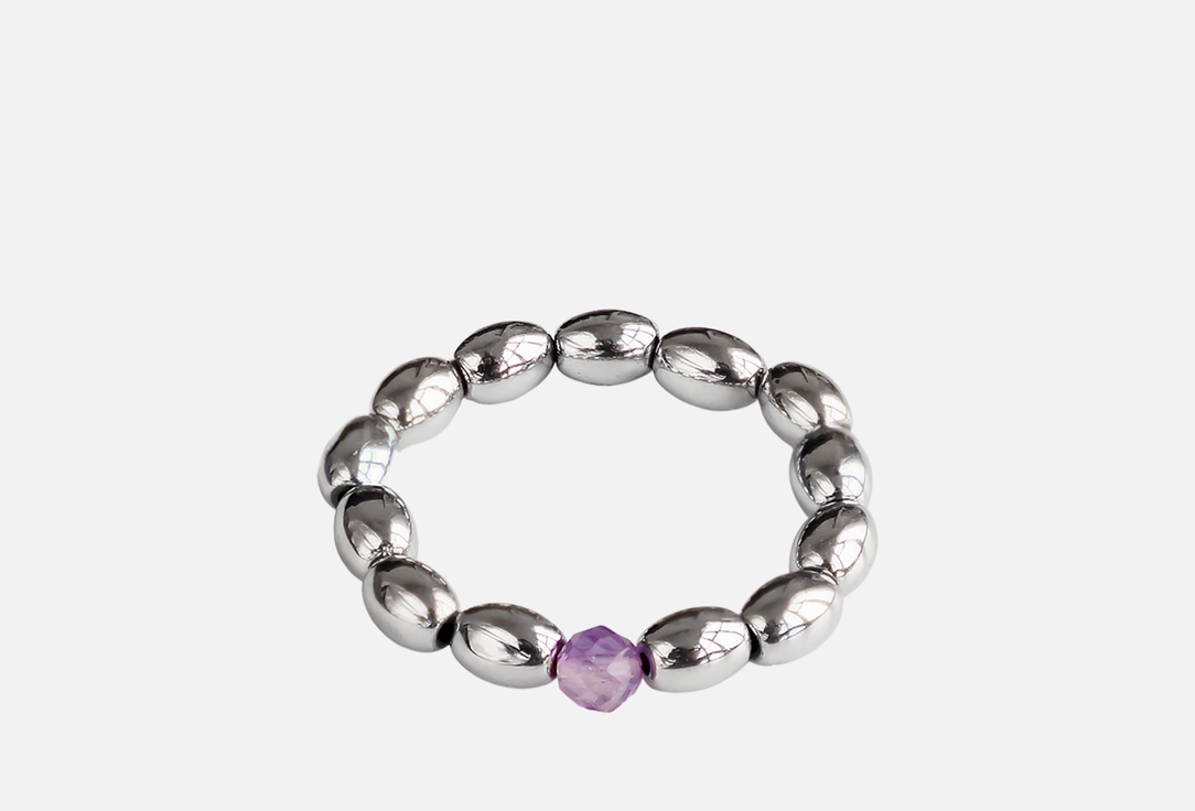 Изображение товара Кольцо LITTLE MYSTERY Энигма из гематита и аметиста для женщин