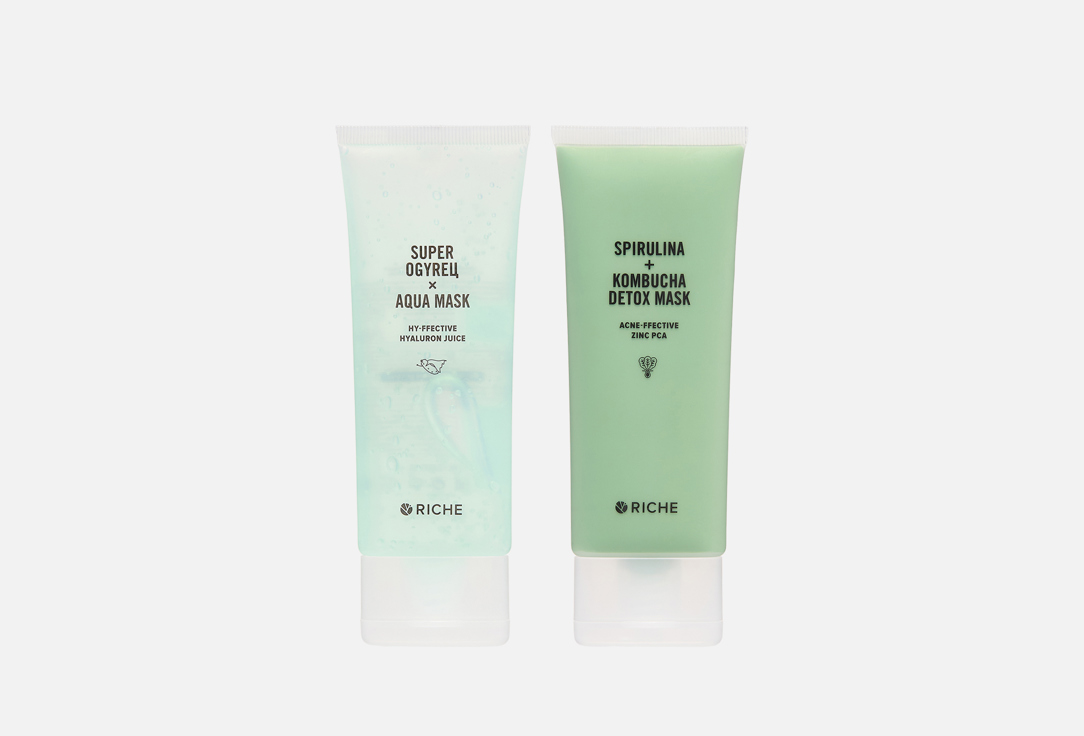 

Набор масок для лица RICHE, Detox & Aqua 2 шт