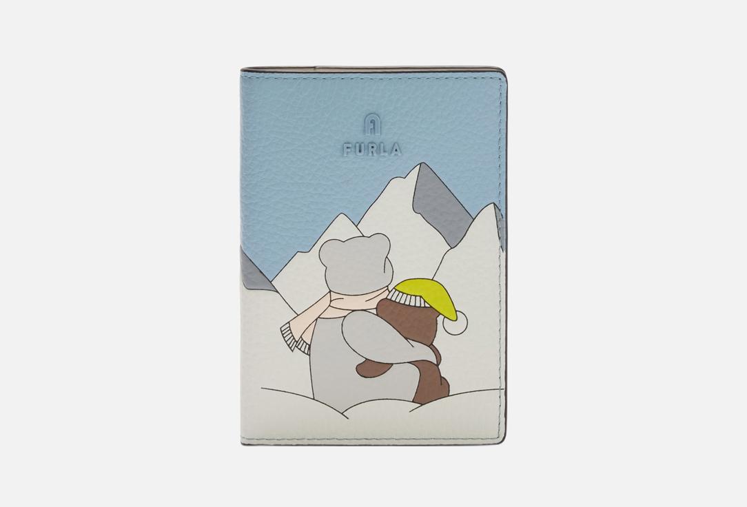 Изображение товара Кожаная обложка для паспорта Furla Camelia из тисненой кожи, стильный аксессуар для женщин