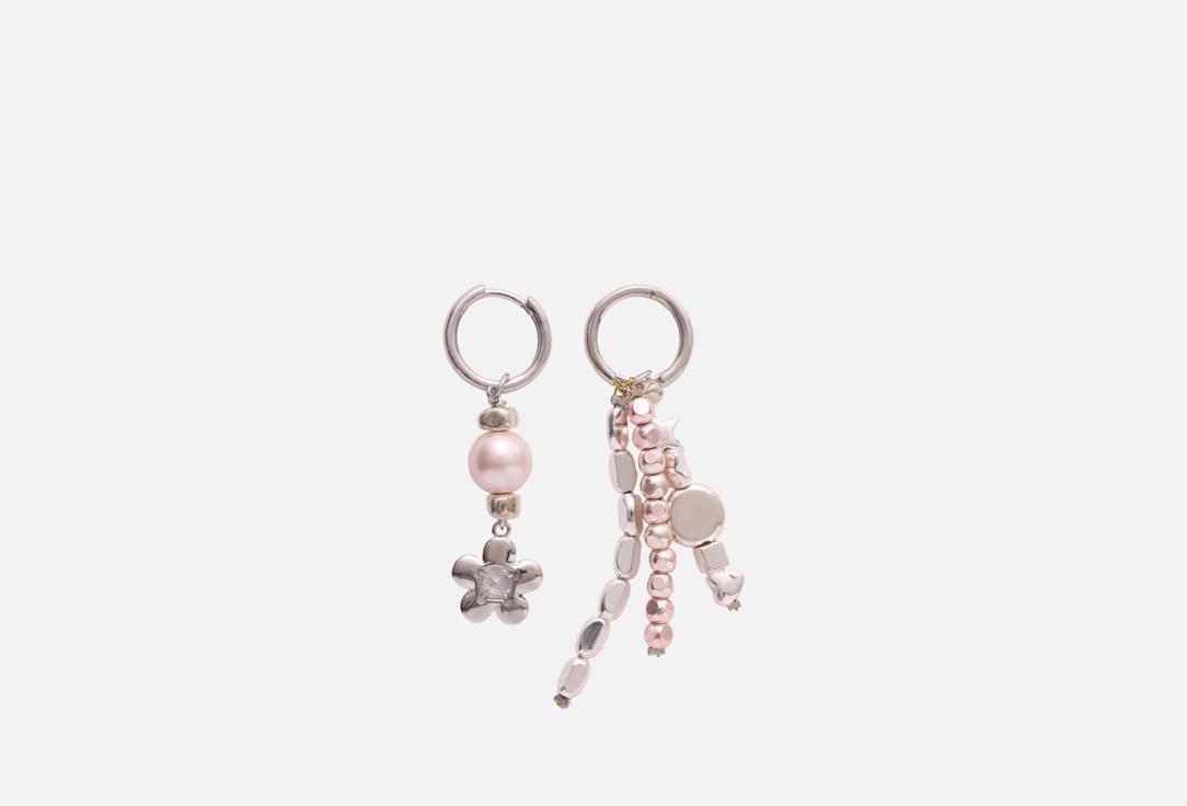 

Серьги VELTOM, Silver rose boom 2 шт