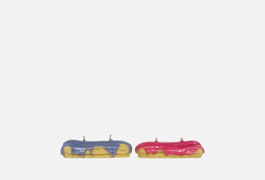 

Набор свечей ЭТОСВЕЧИ, Эклер, клубника и черника 2 шт