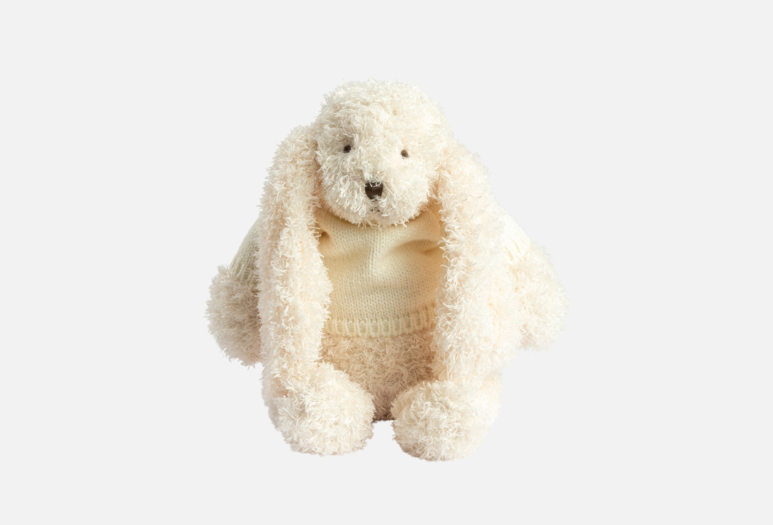 Изображение товара Мягкая игрушка Gulliver Белый заяц в свитере с антистресс бусинами