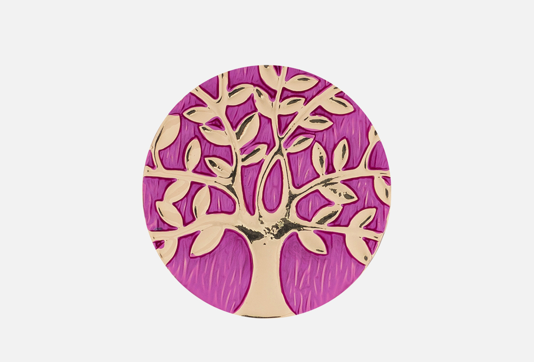 Изображение товара Брошь Shadore Дерево с листьями сиреневая золотая ручная эмаль гипоаллергенный сплав