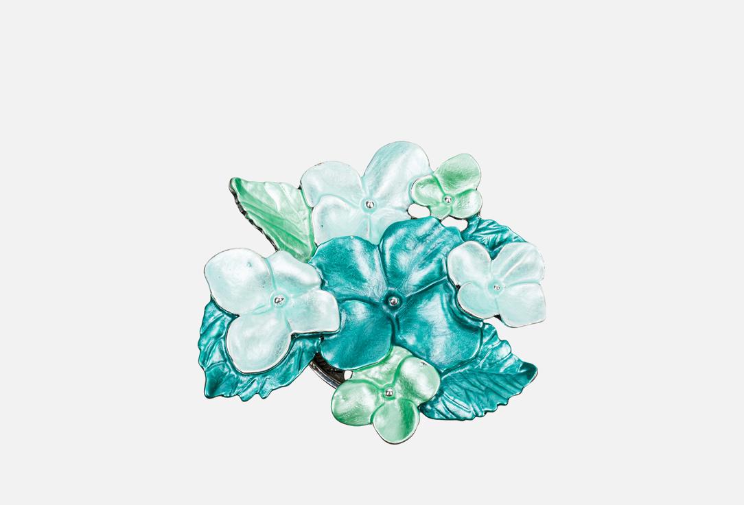 Изображение товара Брошь Shadore Фиалки голубые - женский акцент с эмалью и магнитной застежкой