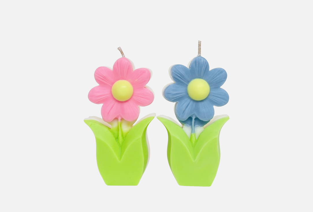 Изображение товара Ароматические свечи etosvechi в виде весенних цветов, набор для дома