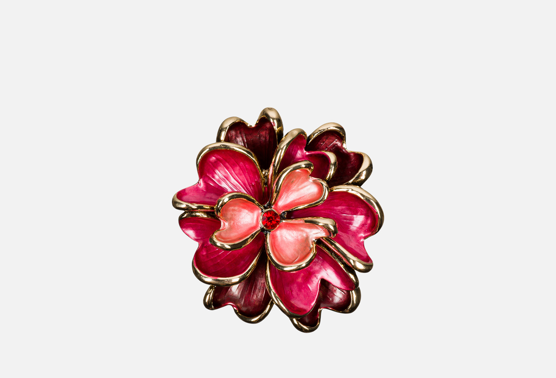 

Брошь SHADORE, Цветок красный 1 шт