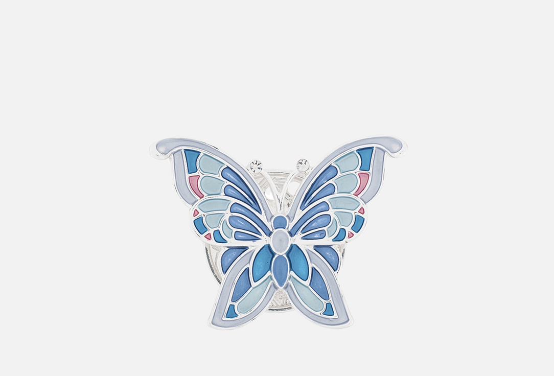 Изображение товара Элегантная брошь бабочка голубой из гипоаллергенного сплава с эмалью