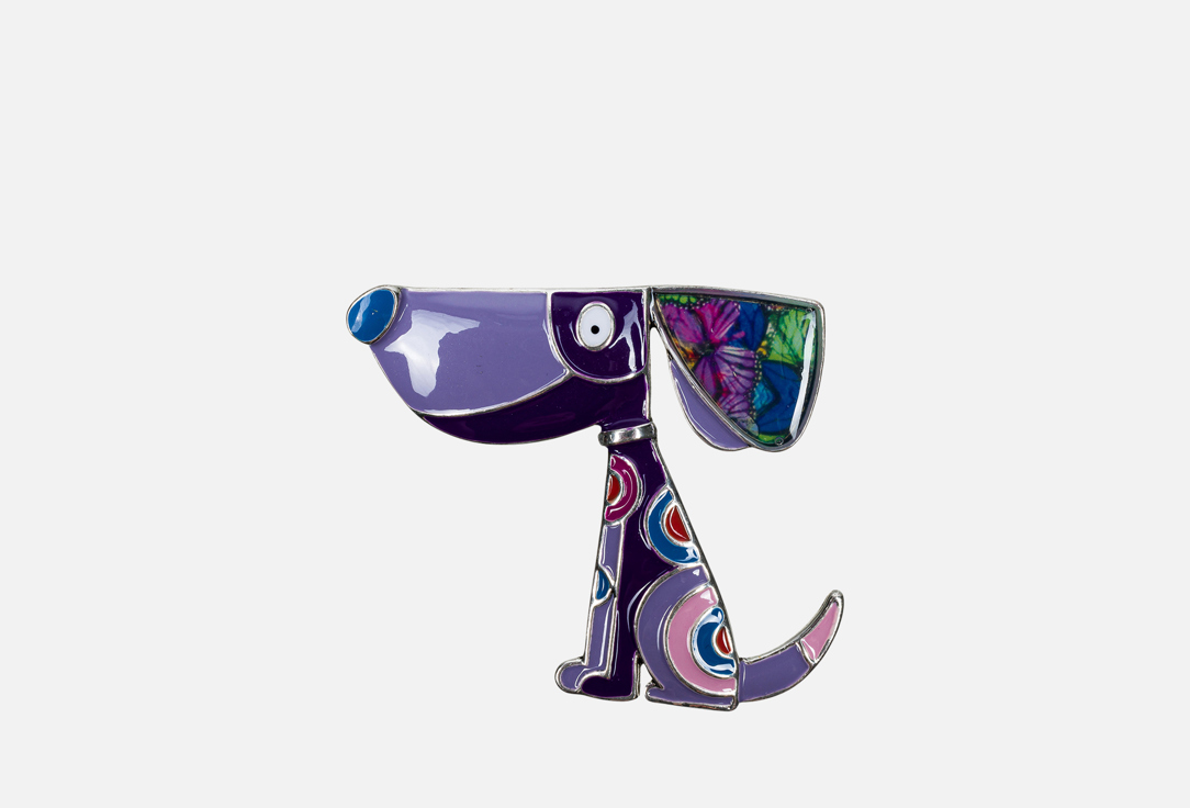 

Брошь SHADORE, Собака фиолетовая 1 шт