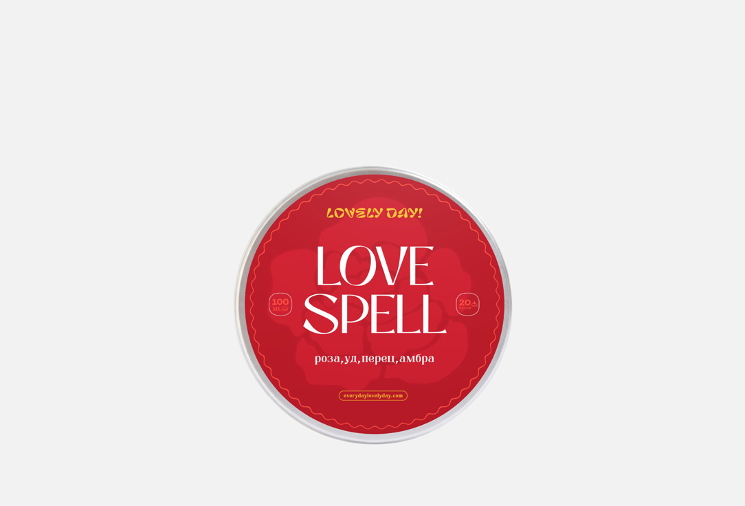 

Ароматическая свеча LOVELY DAY!, Love spell 100 мл