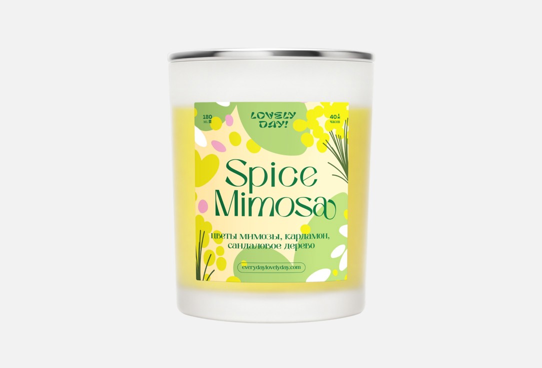 

Ароматическая свеча МИЛЫЙ ДЕНЬ!, Spice mimosa 180 мл