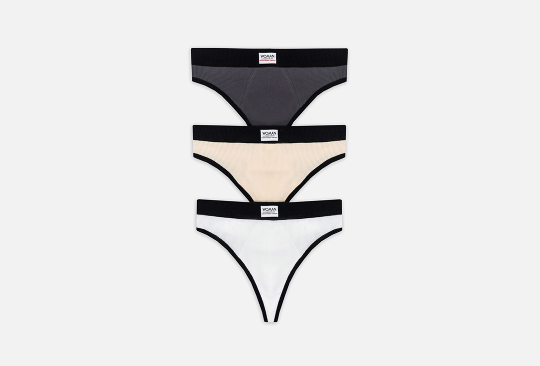 Изображение товара Набор трусов бразилиана Mark Formelle из хлопка высокое качество 3 шт