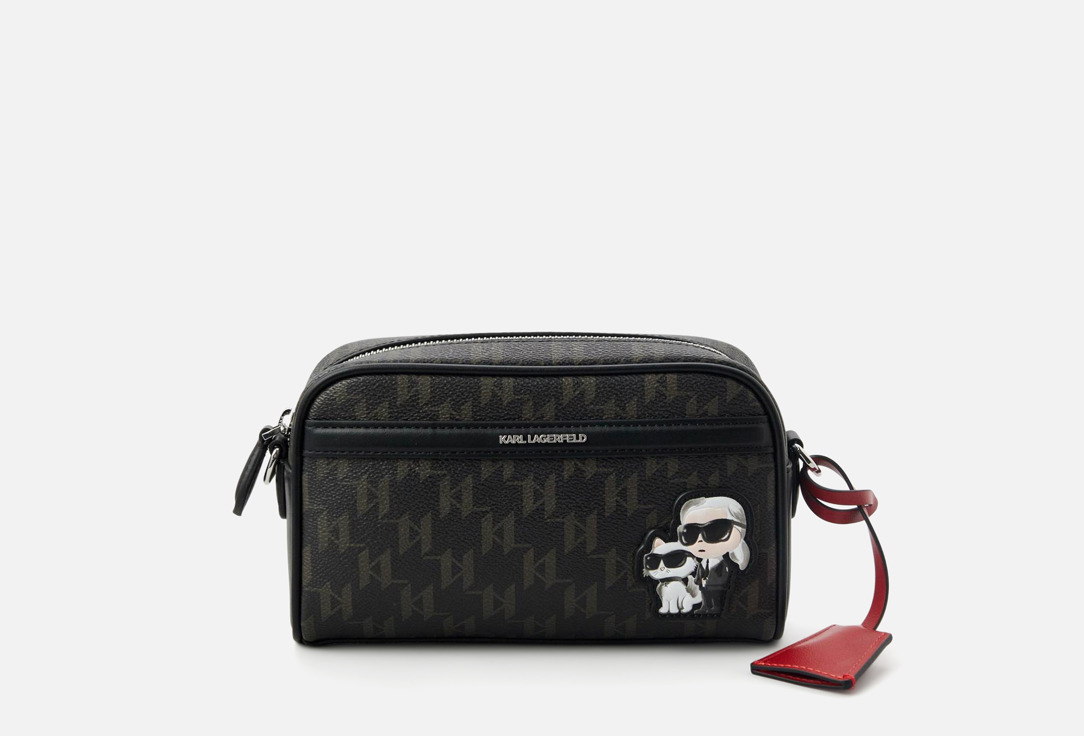 

Сумка кросс-боди KARL LAGERFELD, Коричневый, IKON MONOGRAM CC SLIM CMB