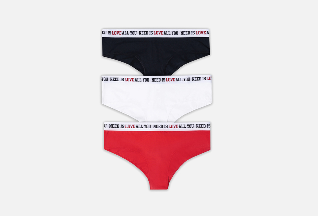 Изображение товара Набор трусов бразильяно Mark Formelle из хлопка с эластичной тесьмой 3 шт