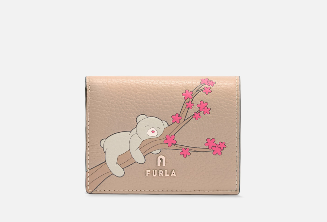 

кожаный кошелек FURLA, Бежевый, CAMELIA S