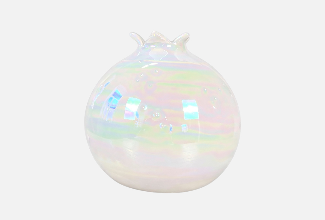 

Ваза TO BE CERAMICA, Белый, Перламутровый гранат, 9х9х9 см 1 шт