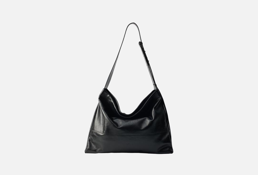 

кожаная сумка хобо AFINA, Черный, 788