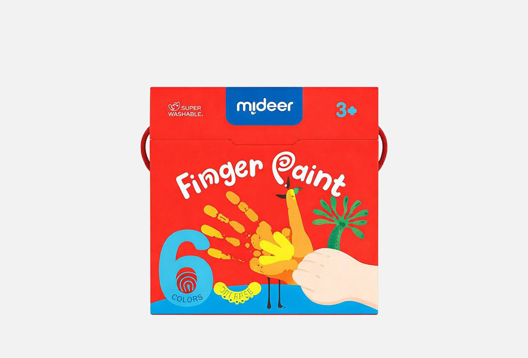 

Набор красок MIDEER, Finger paint 6 шт