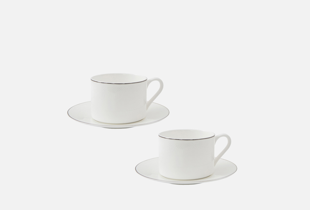 Изображение товара Набор чайных пар Mandarin Decor Элегант для 2 персон из костяного фарфора