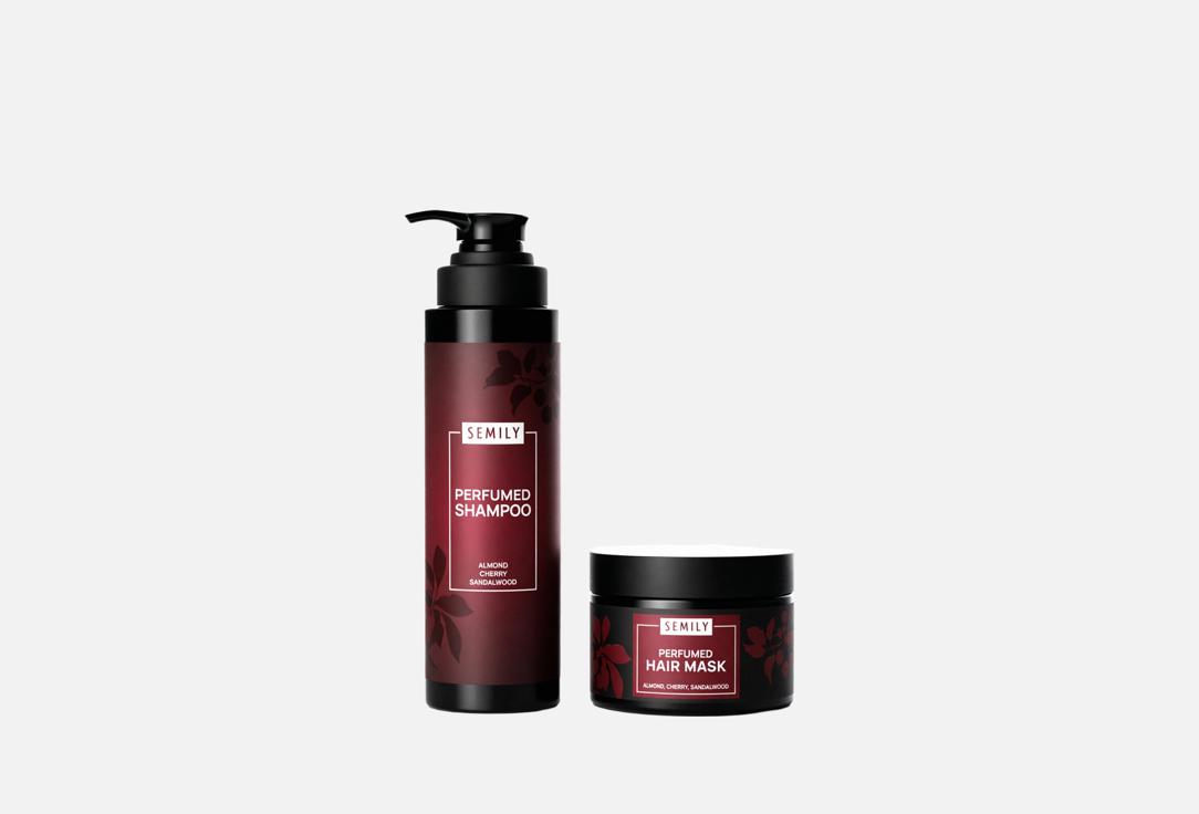 

Восстанавливающий набор для волос SEMILY, Almond, cherry, sandalwood 2 шт